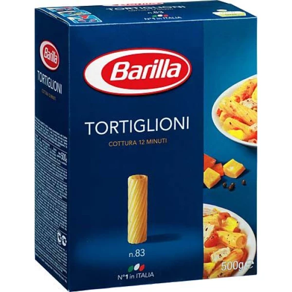 BARILLA PASTE TORTIGLIONI  N83 500GR(12B)