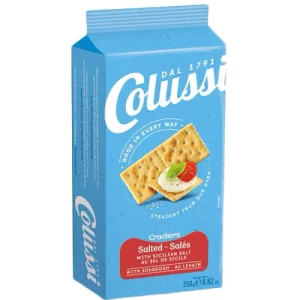 COLUSSI CRACKERS 250GR CU SARE(20B)