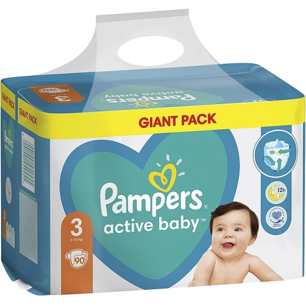 PAMPERS.GP 3 ACT BABY 6-10KG (90B) 2PACH