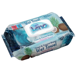 SERV.UMEDE LENO 120PCS COCONUT CU CAPAC(12B)
