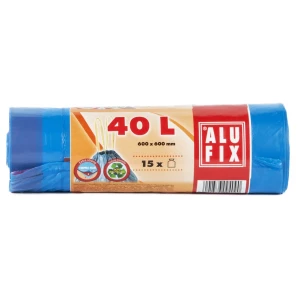ALUFIX SACI DE GUNOI CU BANDA 40L ALBASTRI 60x60CM 15PCS(30B)