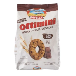 DIVELLA BISC.OTTIMINI 350GR INTEGRALI CIOC.(18B)