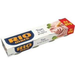 RIO MARE TON SUC NATURAL (4B*80GR) 24SET