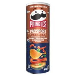 PRINGLES 165GR ROASTED PEPPER & HUMMUS (19B)