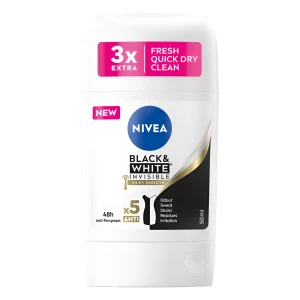 NIVEA STICK WOM. 50ML INVISIBLE B&W SILKY SMOOTH(5B) 3SET