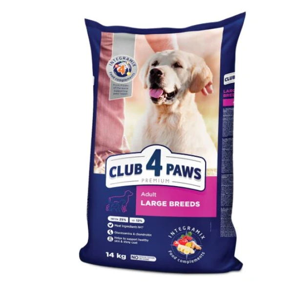 PET.CLUB 4 PAWS DOG  TALIE MARE 14KG(1SAC)