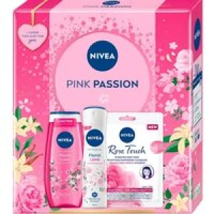 NIVEA CAS.WOM.ROSE PASSION(GEL DUS 250ML+SPRAY 150ML+MASCA SERV.)(10SET)