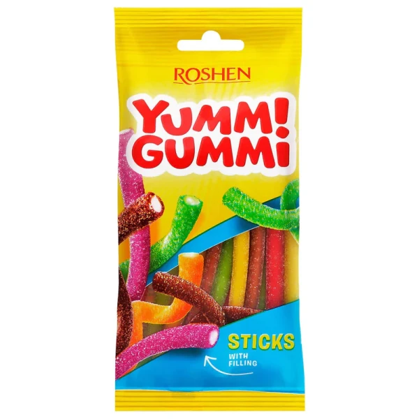 ROSH.YUMMI JELEU 70GR SOUR STICKS(40B)