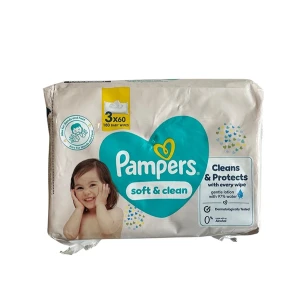 PAMPERS SERV.SOFT&CLEAN 3B*60PCS(3SET)