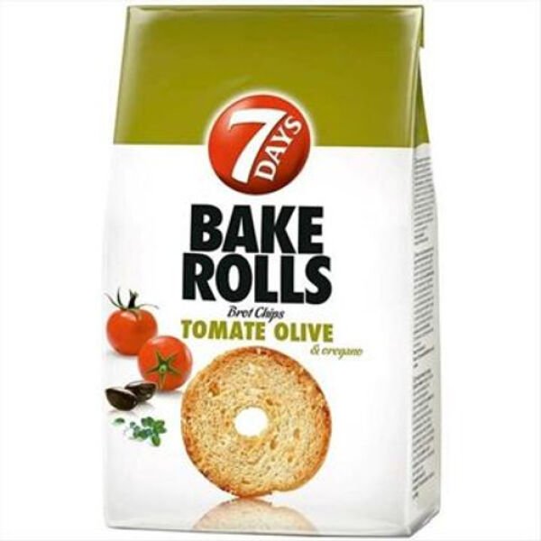 7DAYS BAKEROLLS 80GR TOMATO&OREGANO(12B)