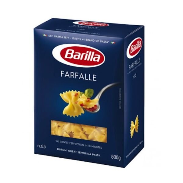 BARILLA PASTE FARFALLE N65 500GR (12B)