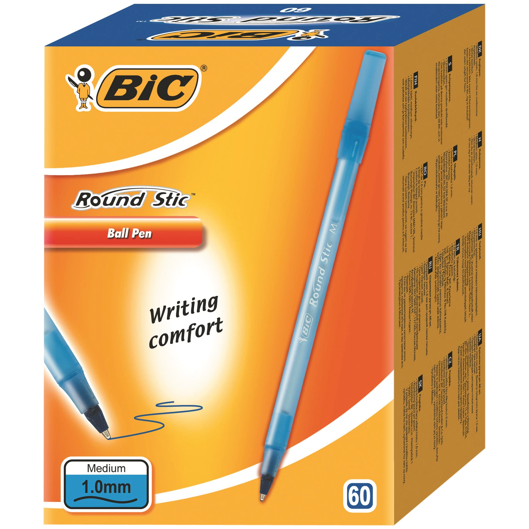 BIC PIX ROUND STIC ALBASTRU (60B)*9CUT
