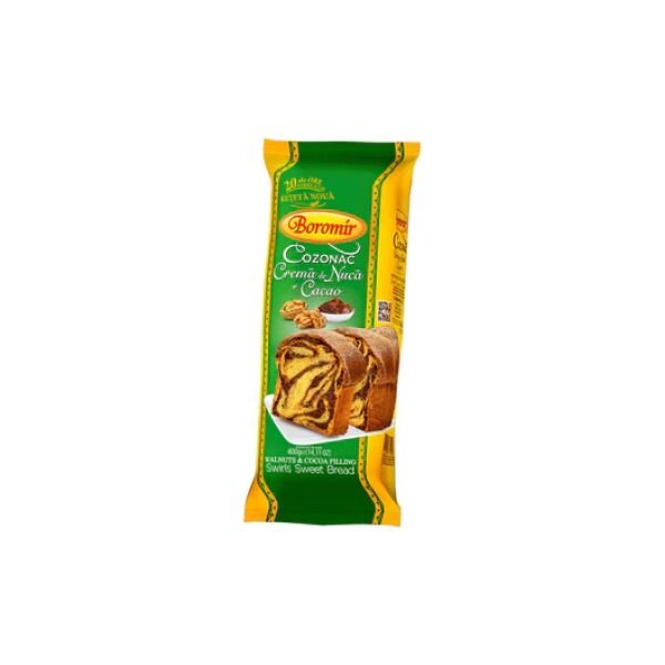 BOROMIR COZONAC 450GR CR.NUCA-CACAO(9B)