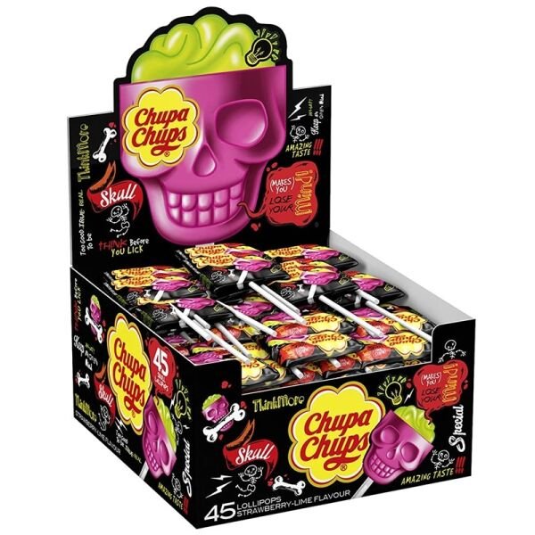 CHUPA CHUPS ACADELE 15GR CRANIU 3D(45B) 8CUT
