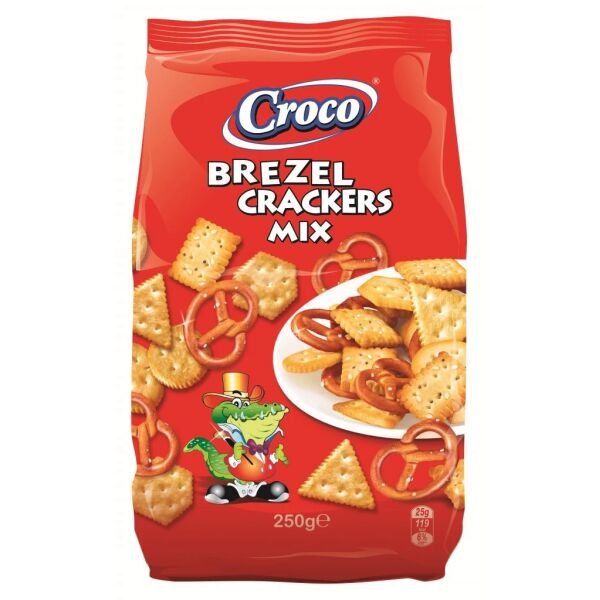 CROCO.MIX BREZEL&CRACKERS 250GR(12B)