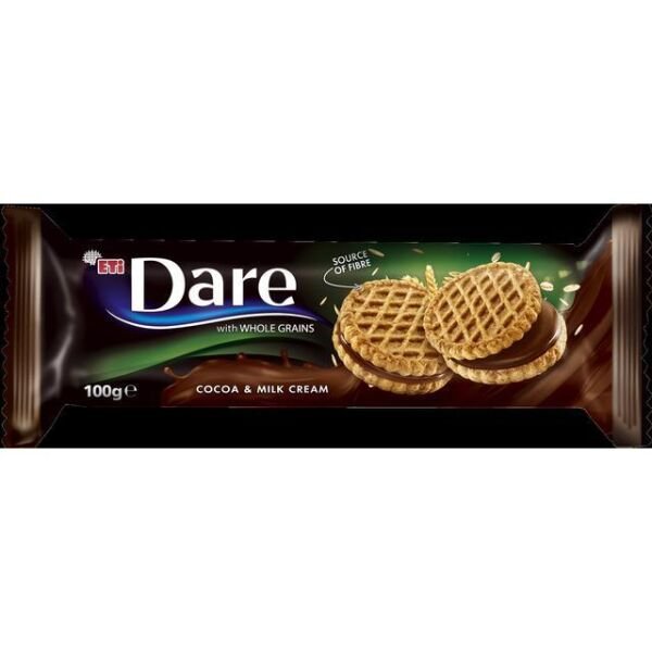 ETI.DARE BISC.100GR CR.LAPTE&CACAO(12B)