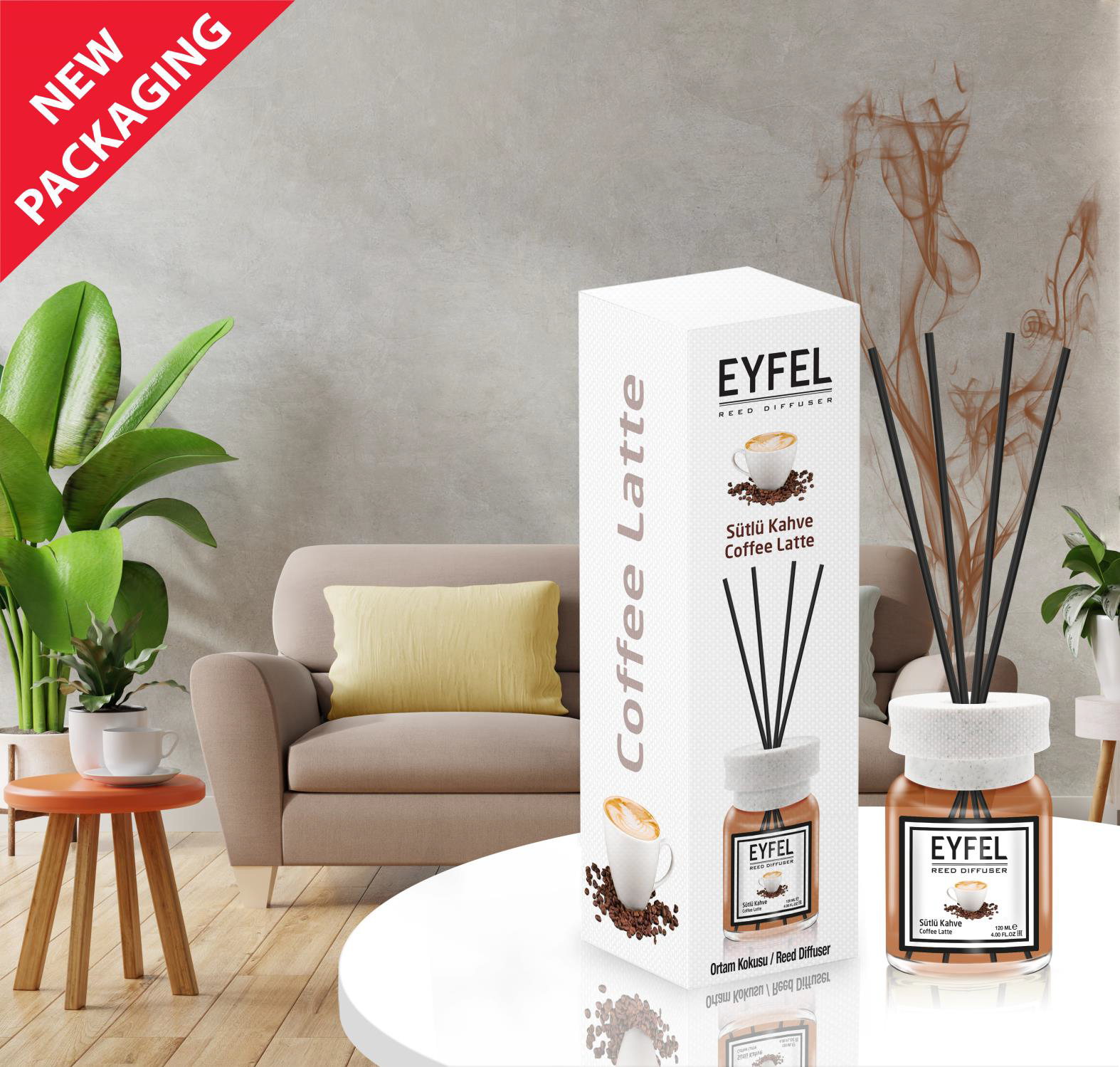 EYFEL OD.CAM.CU BETE 120ML CAFEA CU LAPTE(18B)