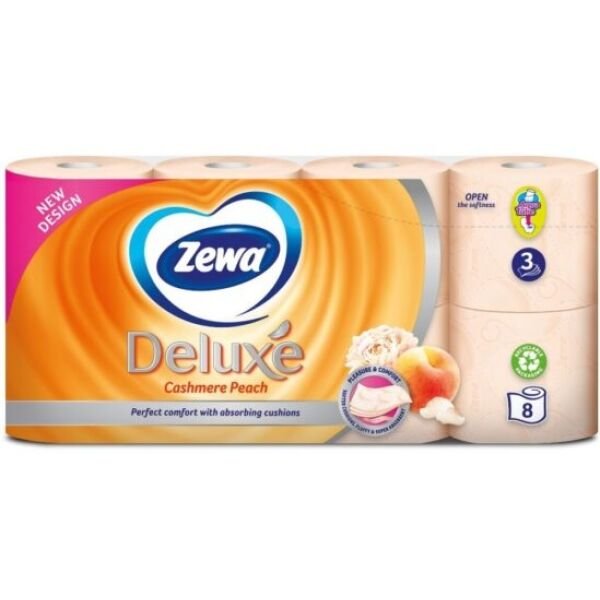HARTIE IG.ZEWA DELUXE 8 ROLE PIERSICA (7SET/BAX)