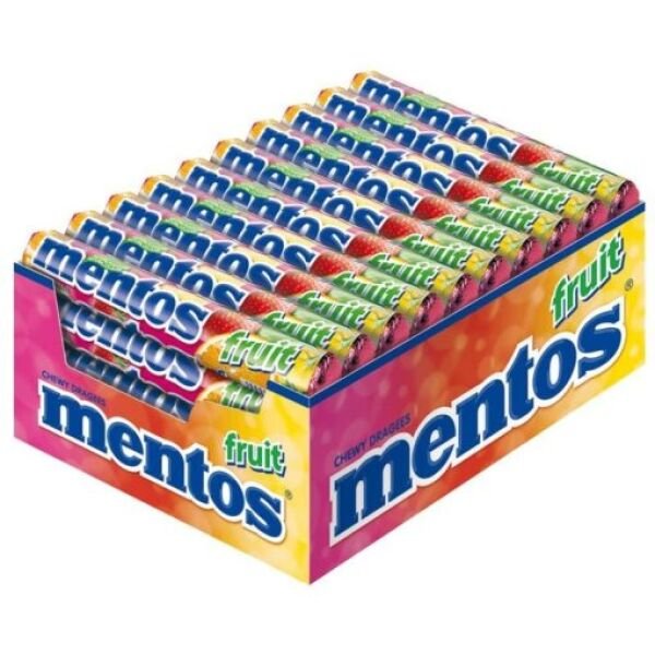 MENTOS.DRAJEURI 38GR FRUIT(20B)