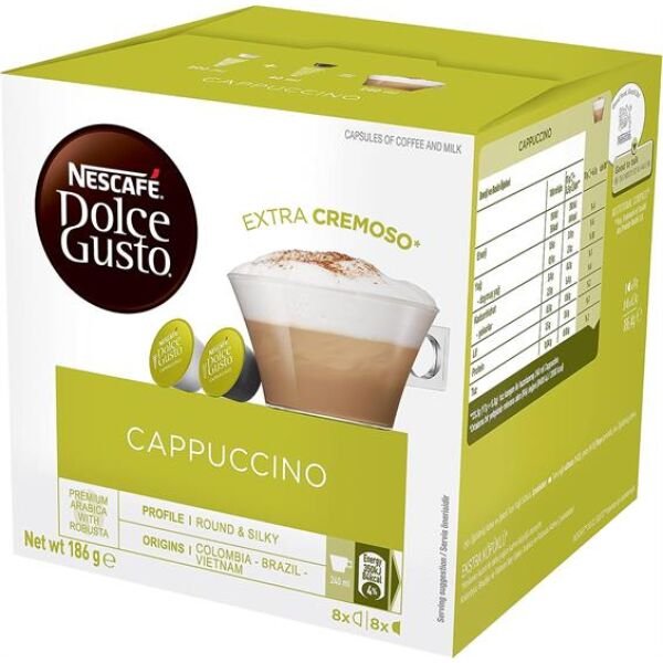 NESCAFE DOLCE G.CAPPUCCINO 186.4GR(16B) 3CUT