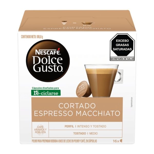 NESCAFE DOLCE G.ESP.100.8GR CORTADO MACCHIATO(16B) 3CUT