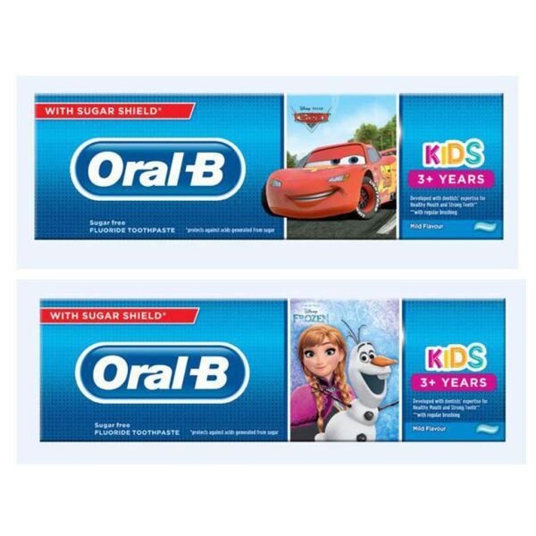 W.ORAL B P.S 75ML FROZ&CARS 3-5ANI(12B)