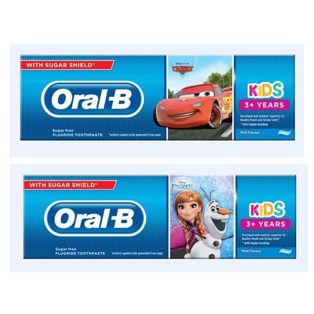 W.ORAL B P.S 75ML FROZ&CARS 3-5ANI(12B)
