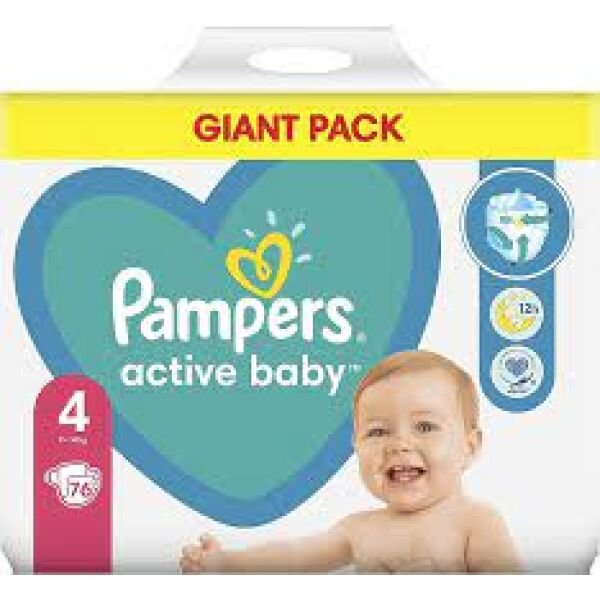 PAMPERS.GP 4 ACT BABY 8-14KG (76B) 1PACH