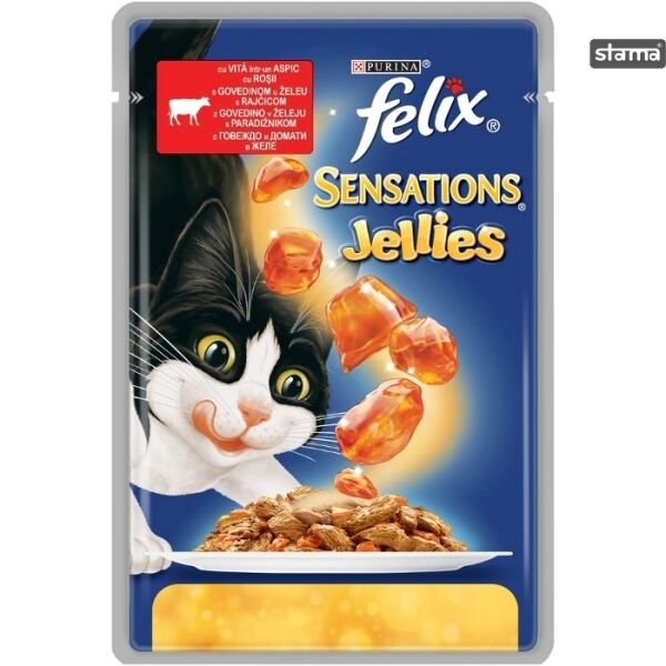 PET.FELIX SENSATIONS GIJ 85GR VITA&ROSII(26B)