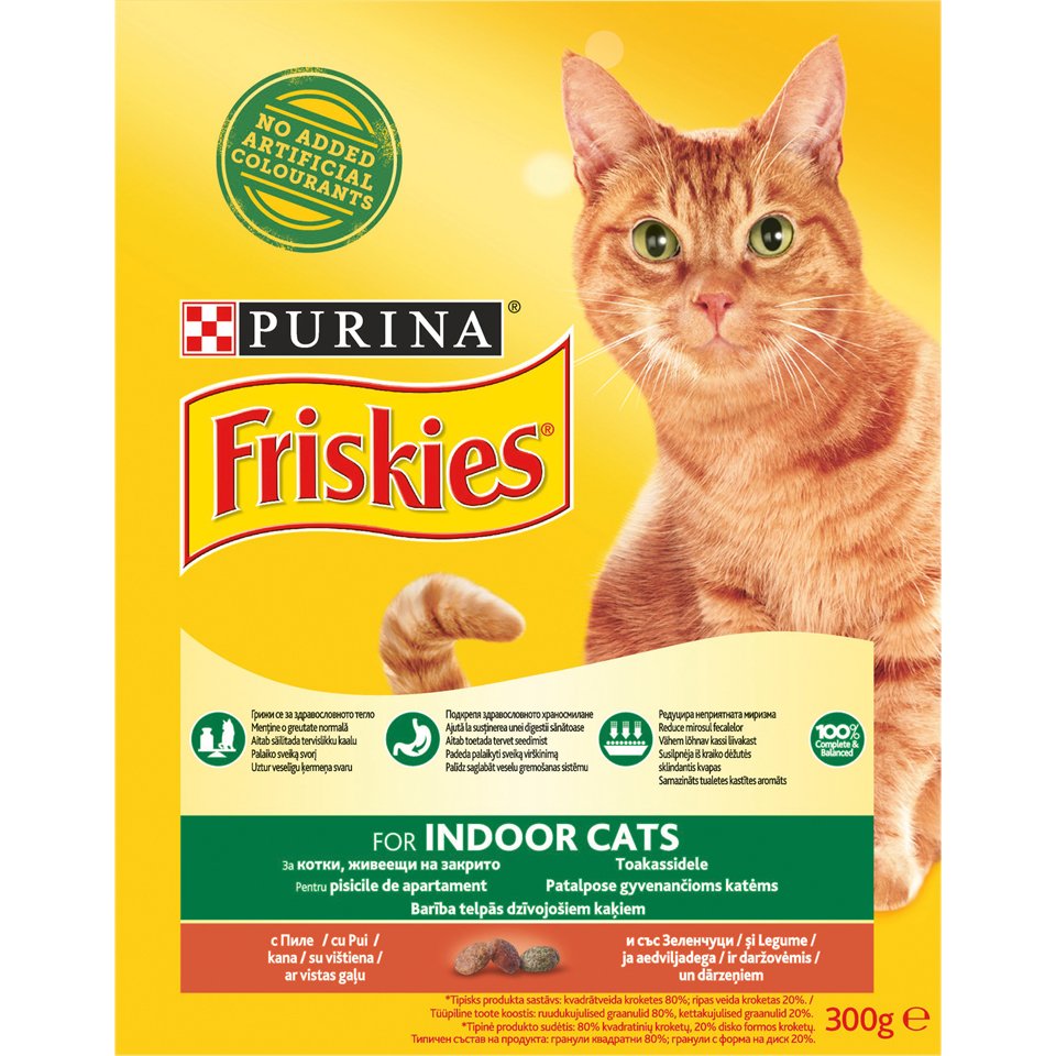PET.FRISKIES CAT 300GR INDOOR PUI&LEGUME(10B)