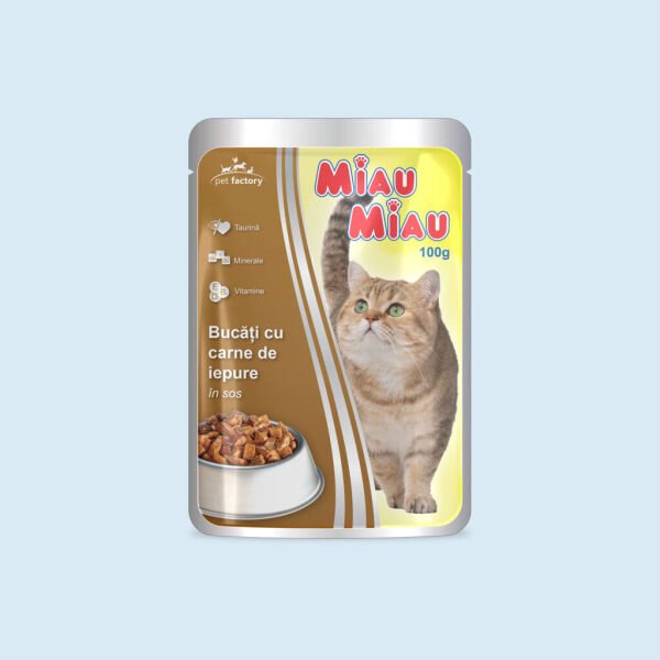 PET.MIAU MIAU PLIC 100GR IEPURE(24B)