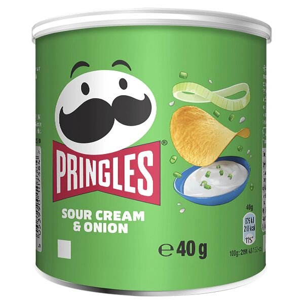PRINGLES 40GR SMALL SOUR CREAM&ONION (12B)
