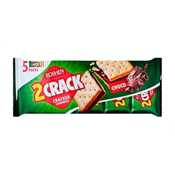 ROSH.2 CRACK SANDWICH CHOCO FIL 235GR(5B) 14SET