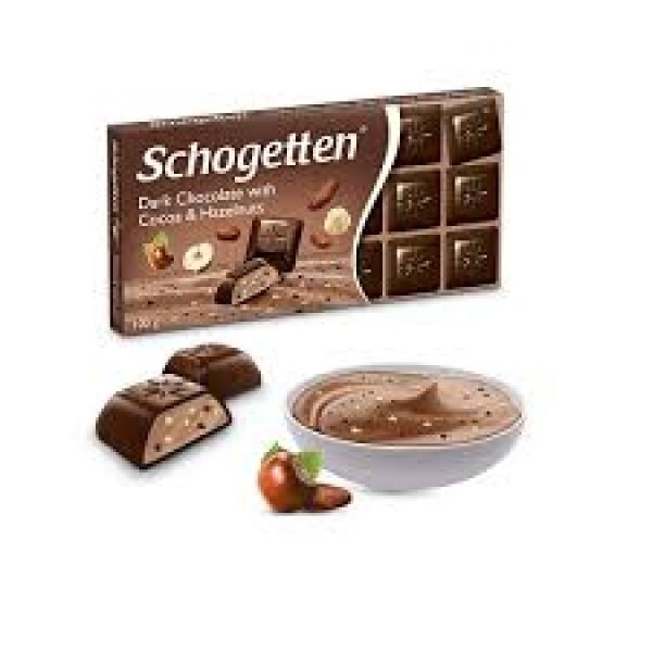 SCHOGETTEN CIOC 100GR AMARUIE CU CACAO&HAZELNUTS(15B)