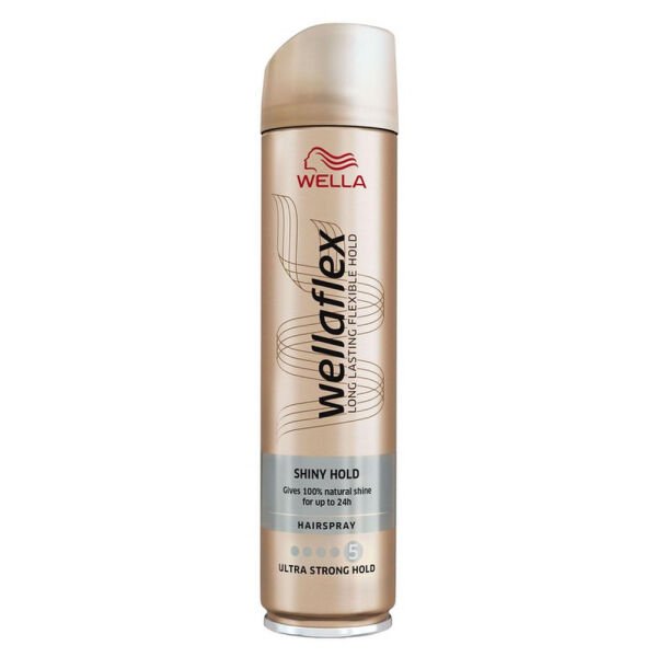 WELLAFLEX HAIRSPRAY 250ML SHINY HOLD 5 ULTRA STR(6B)