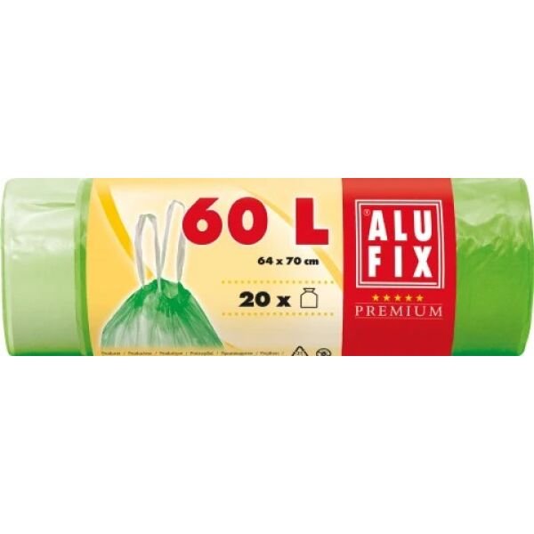 ALUFIX SACI DE GUNOI 60L CU BANDA VERDE 64X70CM 20PCS(26SET)