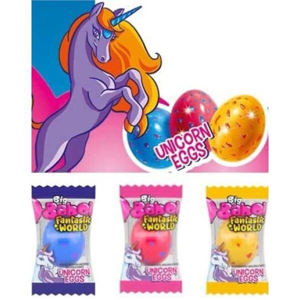 CHUPA CHUPS GUMA BIG BABOL 5GR UNICORN EGGS(100B) 6CUT