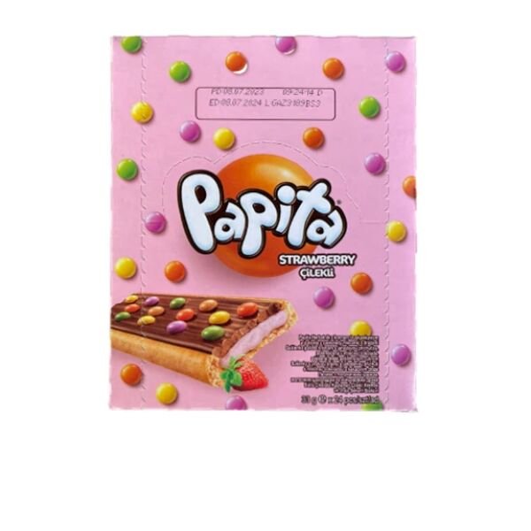 PAPITA BISC.CU DRAJEU 33GR CAPSUNA(24B)*12CUT