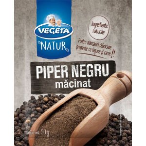 VEGETA NATUR  BOIA PIPER NEGRU MACINAT 50GR(20B)