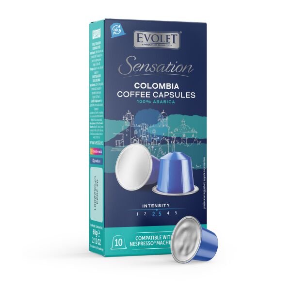EVOLET CAFEA CAPS. 10*6GR COLUMBIA(20CUT)