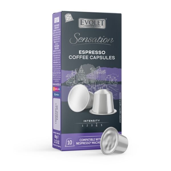 EVOLET CAFEA CAPS. 10*6GR ESPRESSO(20CUT)