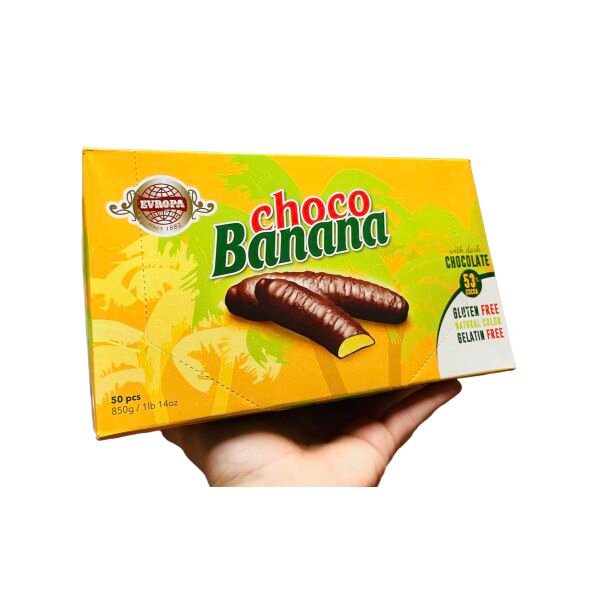 BANANA EVROPA CHOCO 850GR(50B) 6CUT