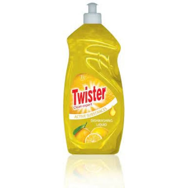 DET.DE VASE TWISTER 1L LEMON(10B)
