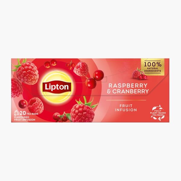 LIPTON CEAI PLIC 32GR FRUCTE CAPSUNI&RUBARBA(20PLIC) 12CUT