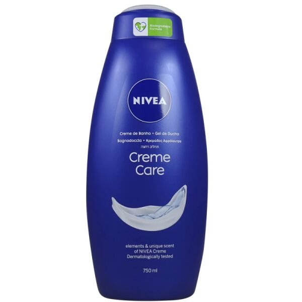 NIVEA GEL DE DUS 750ML WOM.CREME CARE(12B)