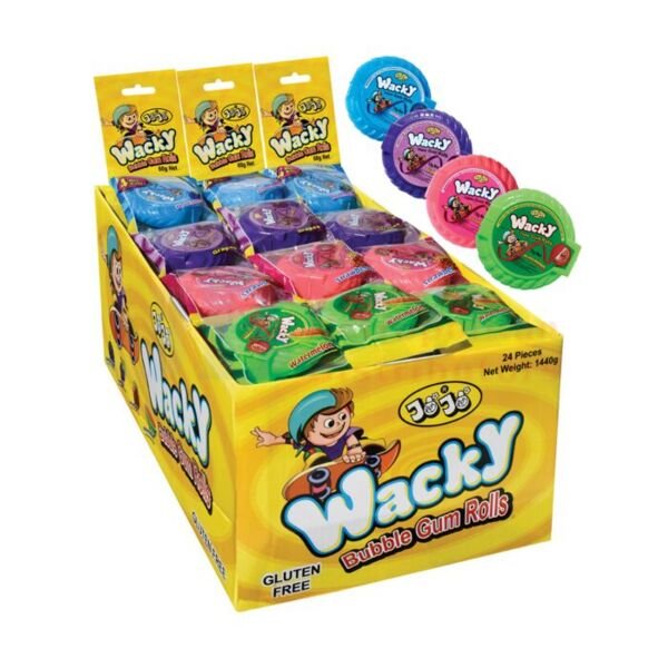 BUBBLE GUM ROLLS XXL 60GR(18B) 12CUT