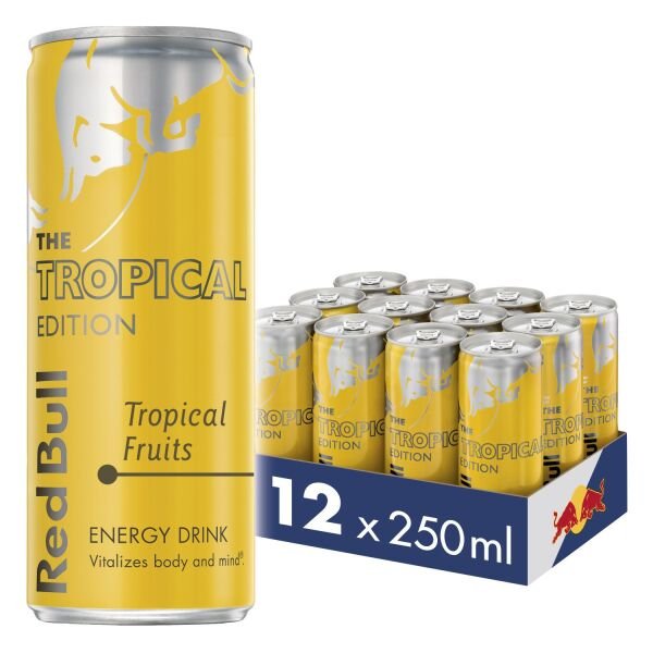 ENERGIZANT RED.BULL 250ML TROPICALE(12B) SGR