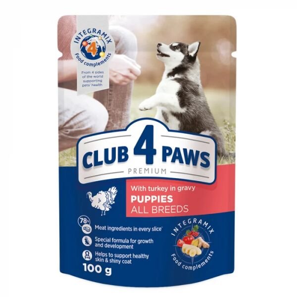 PET.CLUB 4 PAWS DOG ADULT PLIC 100GR GAINA(24B)