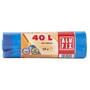 ALUFIX SACI DE GUNOI CU BANDA 40L ALBASTRI 60x60CM 15PCS(30B)