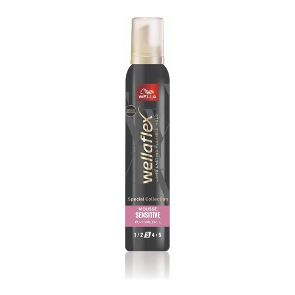 WELLAFLEX MOUSSE BLACK SENSITIVE 3 200ML (6B)